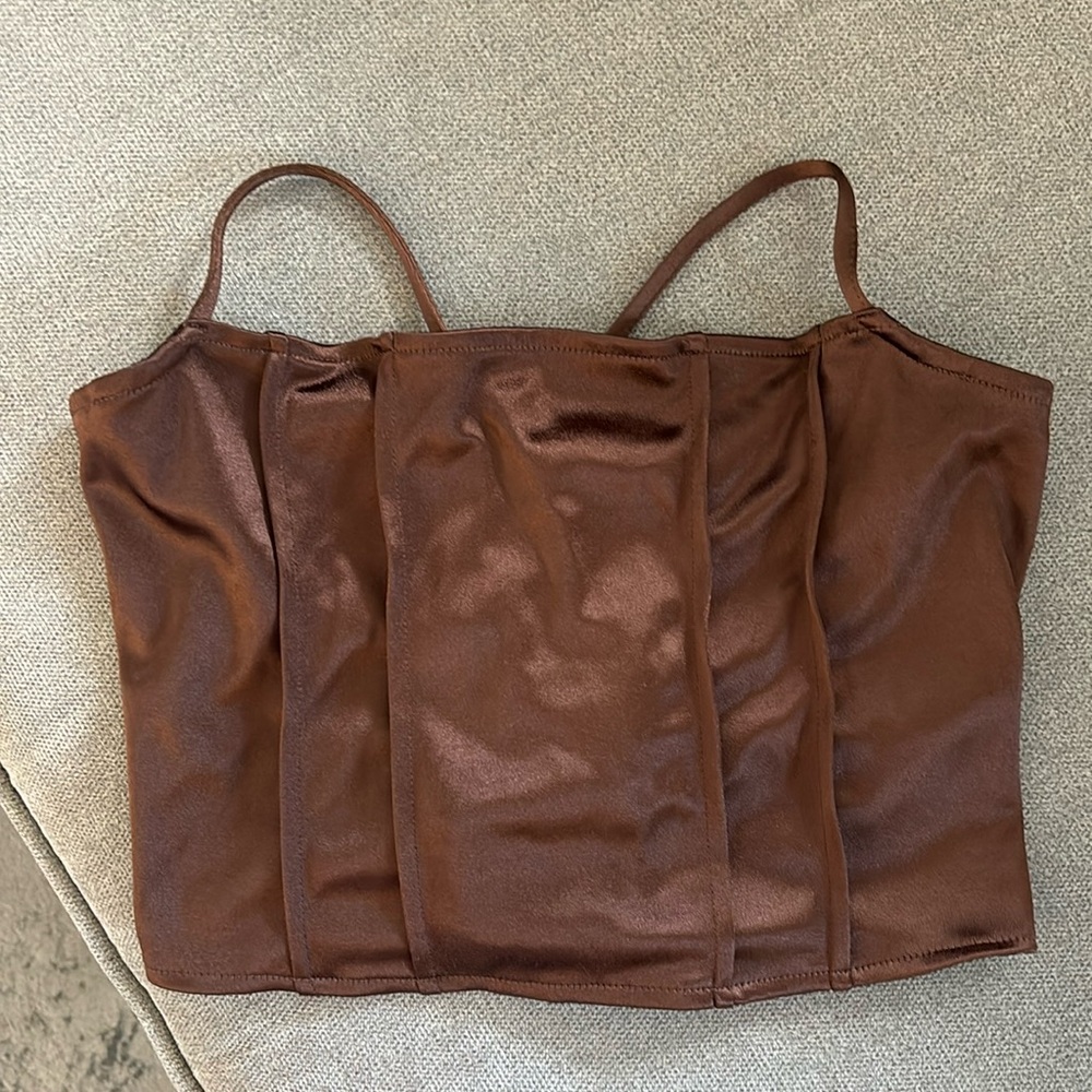 H&M Satin Crop Top